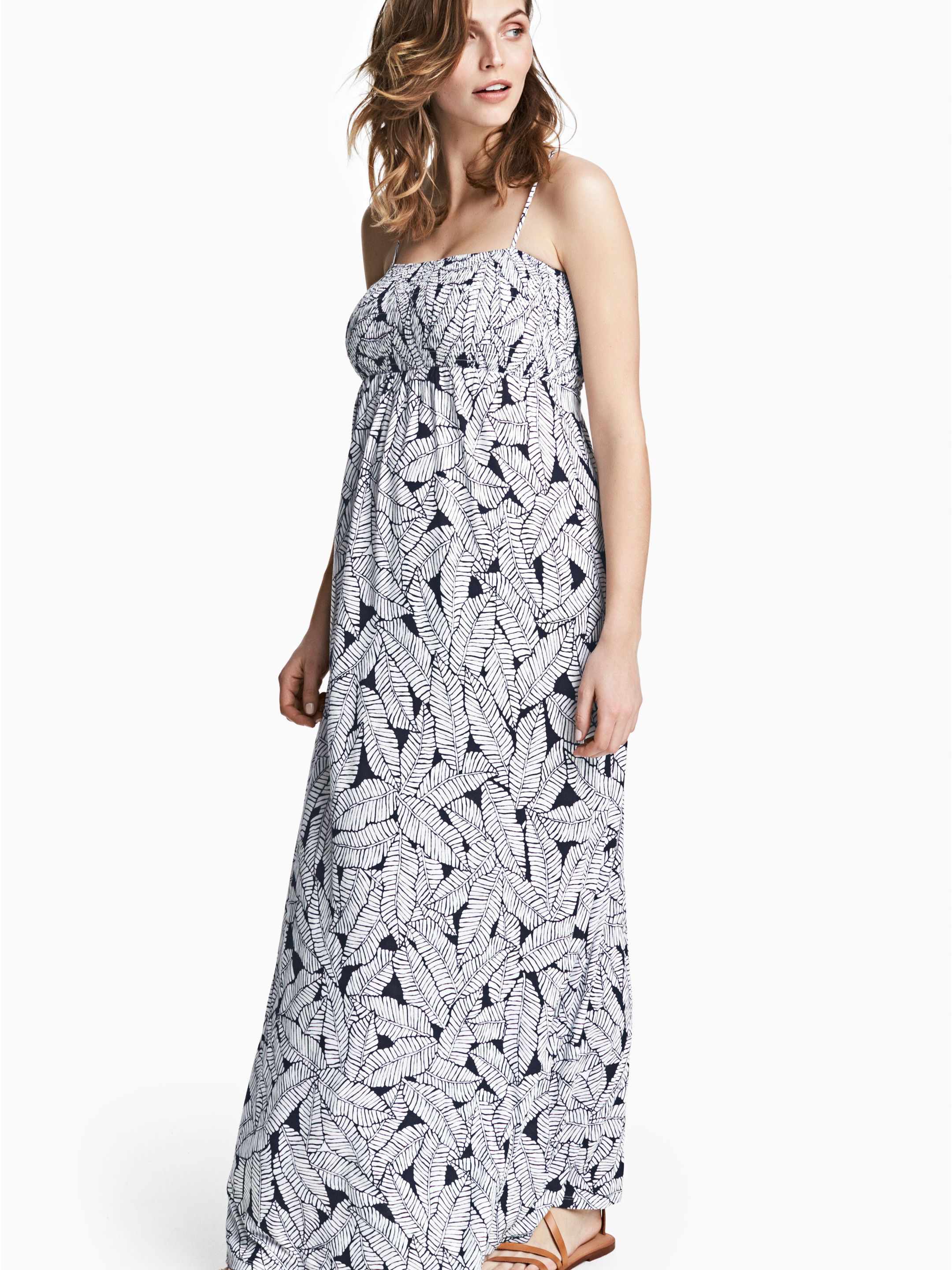 

Платье для беременных H&M Mama 3490585-AAOL S Белое с черным