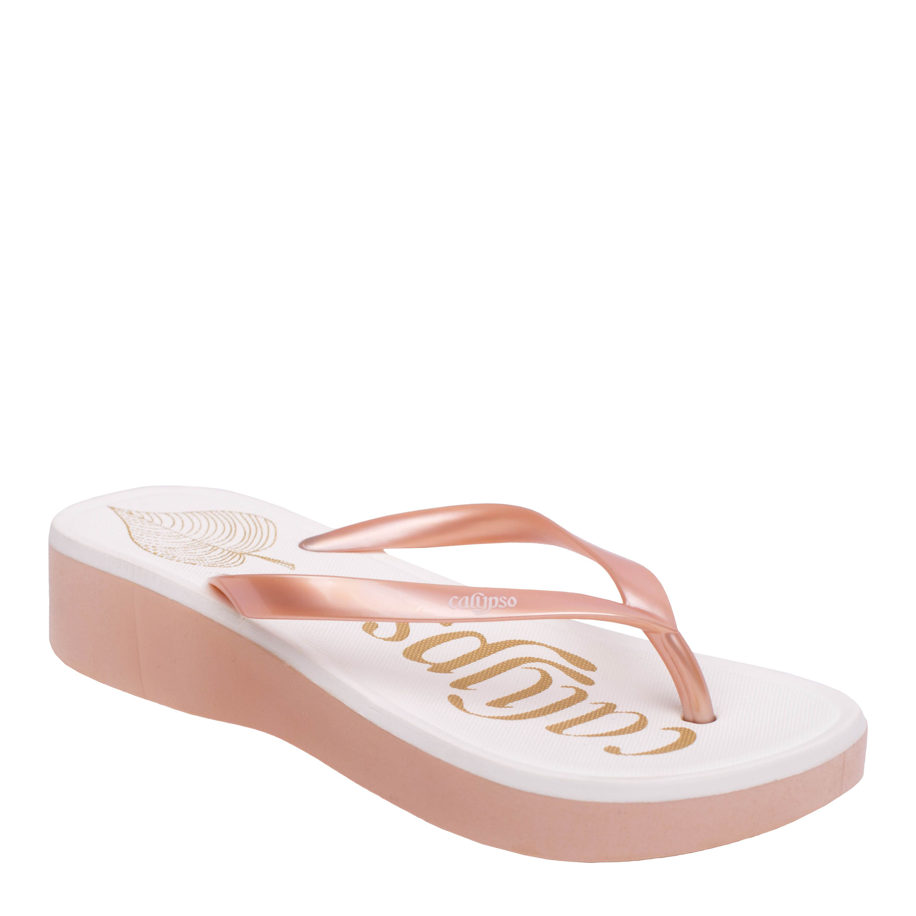 

Вьетнамки Calypso 9412-004 36 22 см Розовое золото с белым