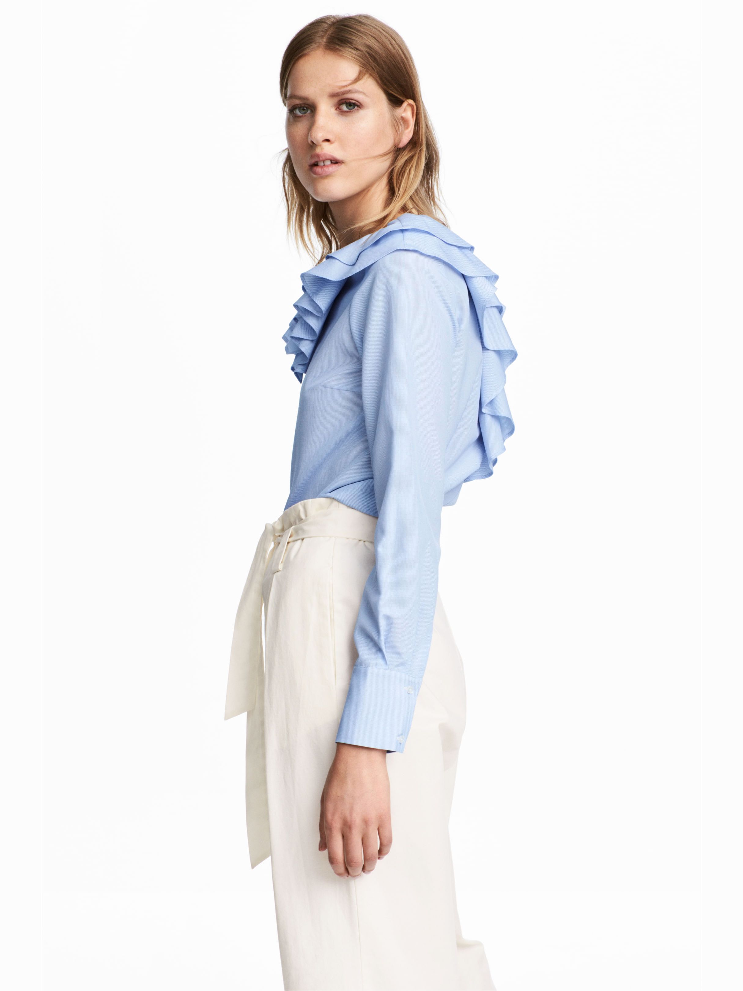 

Блузка H&M 5596596-ACUP 42 Голубая