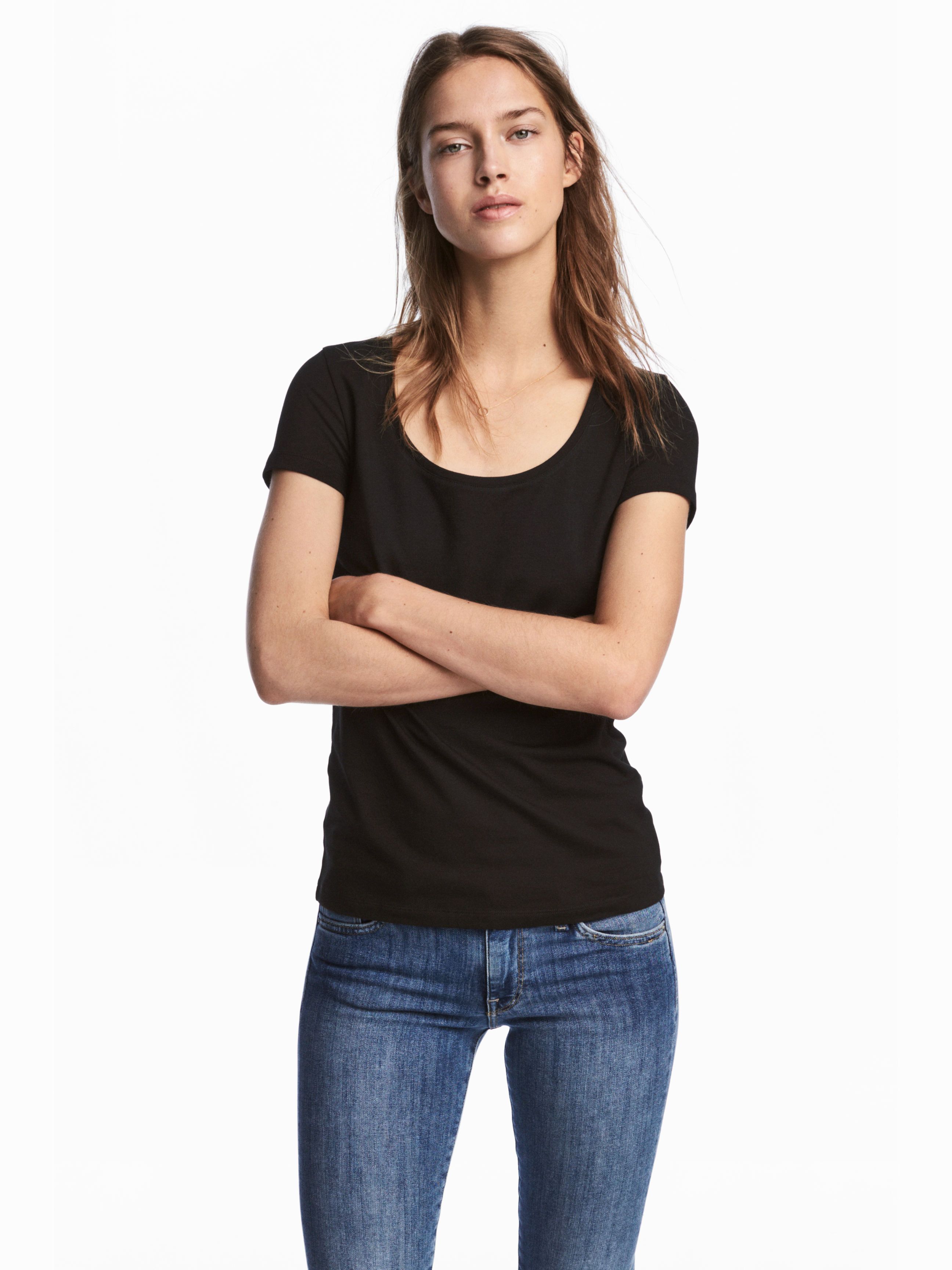 

Футболка H&M 2649844-AAAD M Черная
