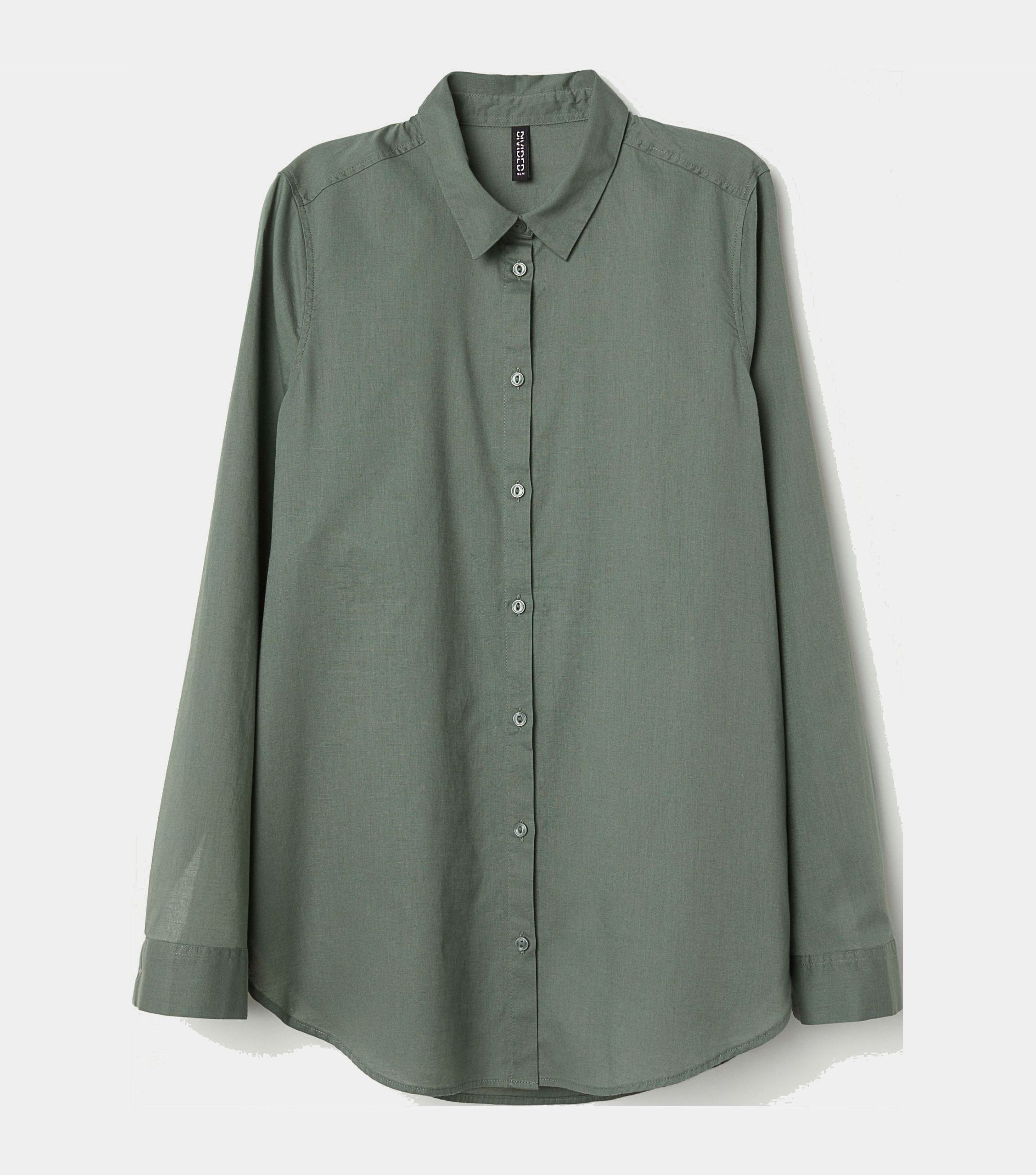 

Блузка H&M 5524718-ABTE 38 Болотная