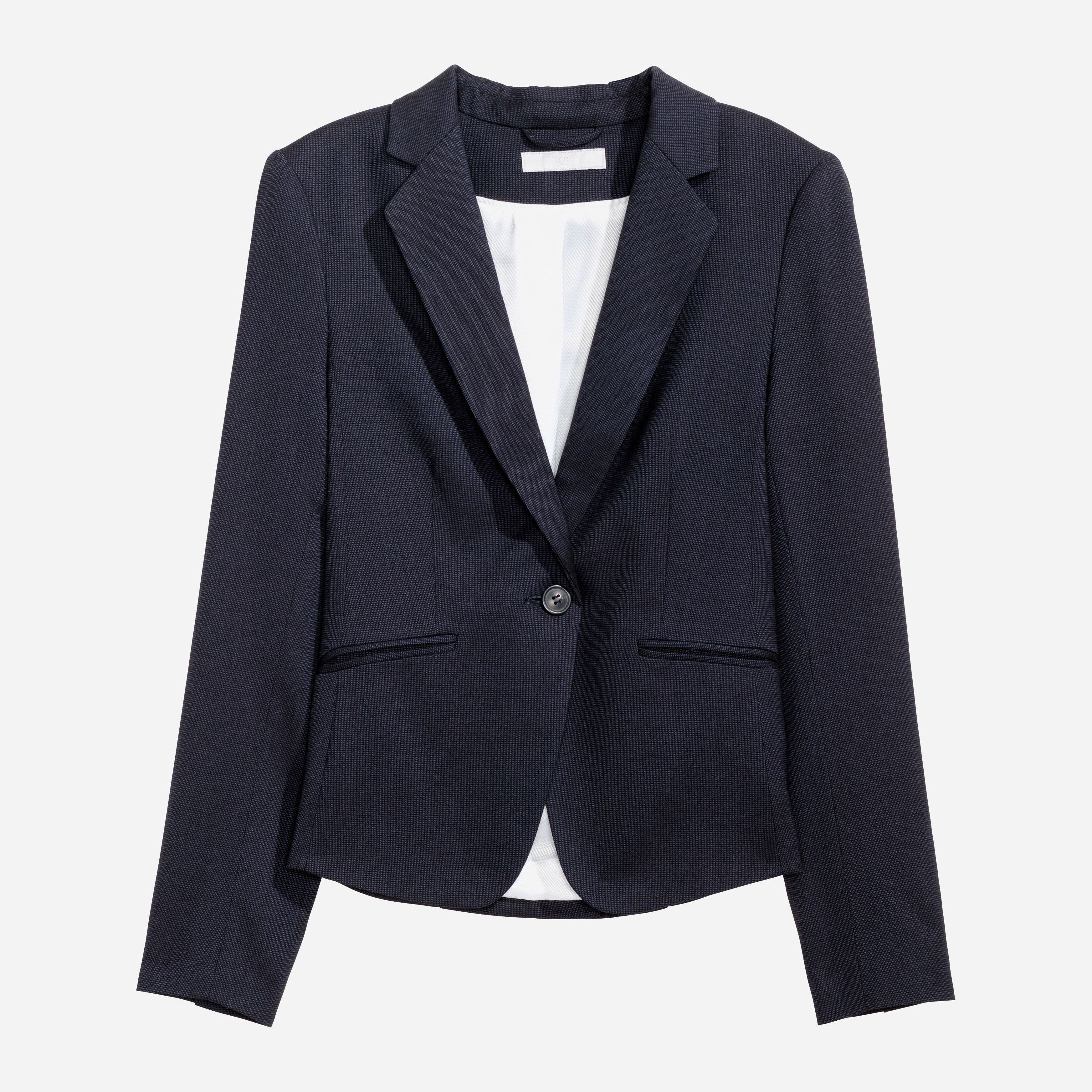 

Жакет H&M 5436896-AAQJ 38 Темно-синий