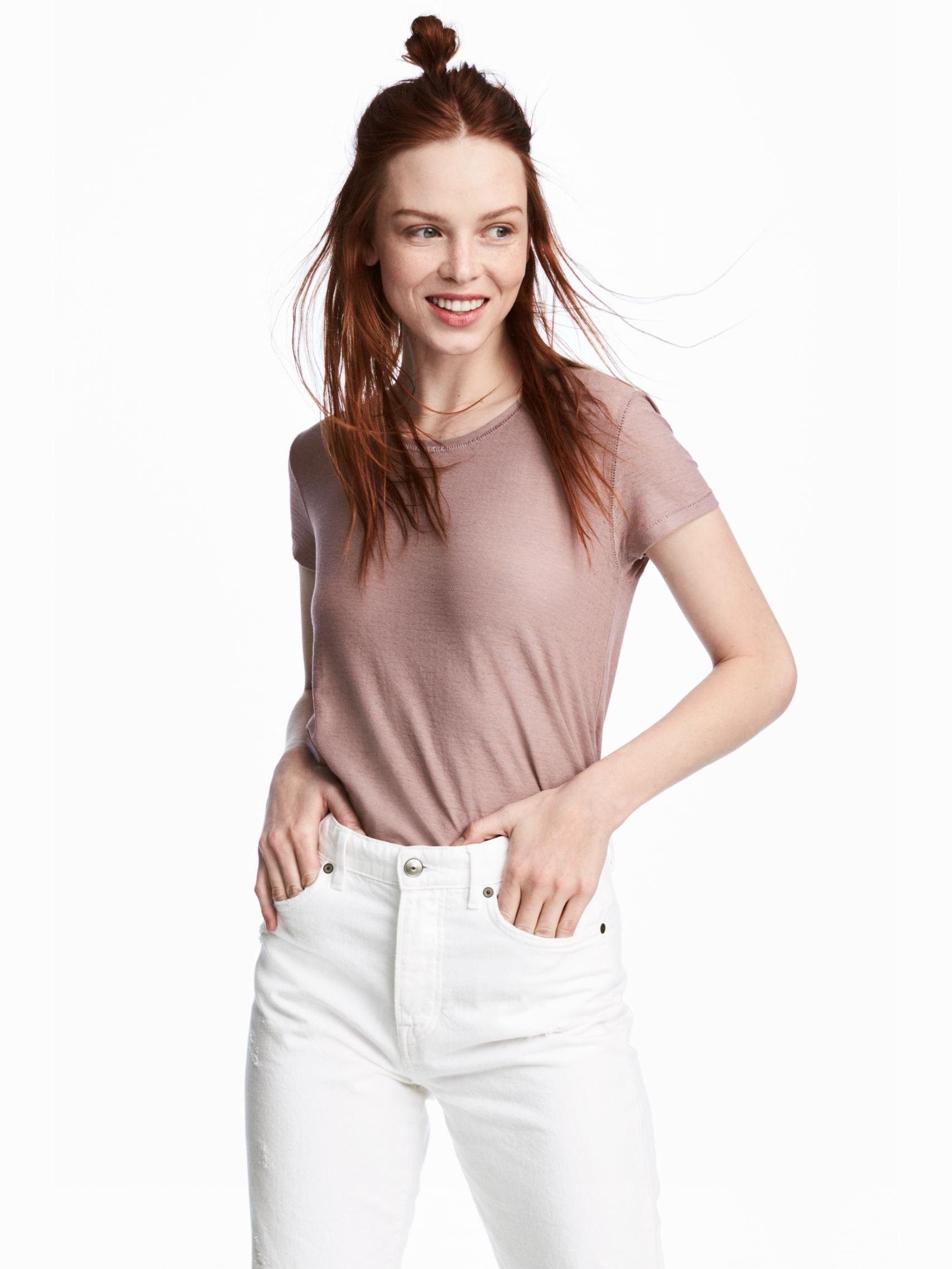 

Футболка H&M 3806098-ACXV M Темно-розовая
