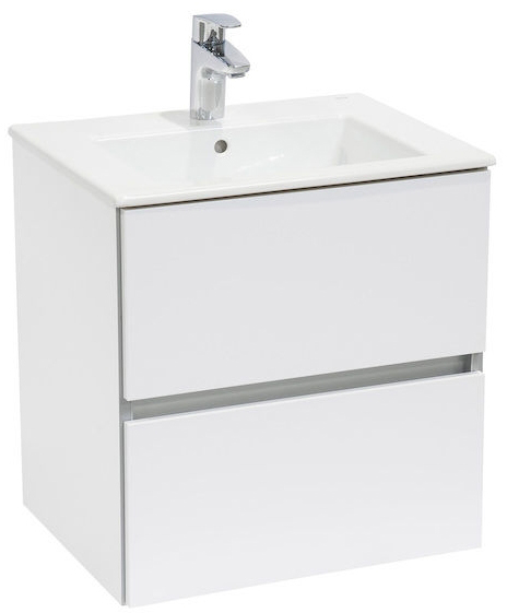 

Тумба ROCA Cube A85119B806 с умывальником 65 cм белый глянец