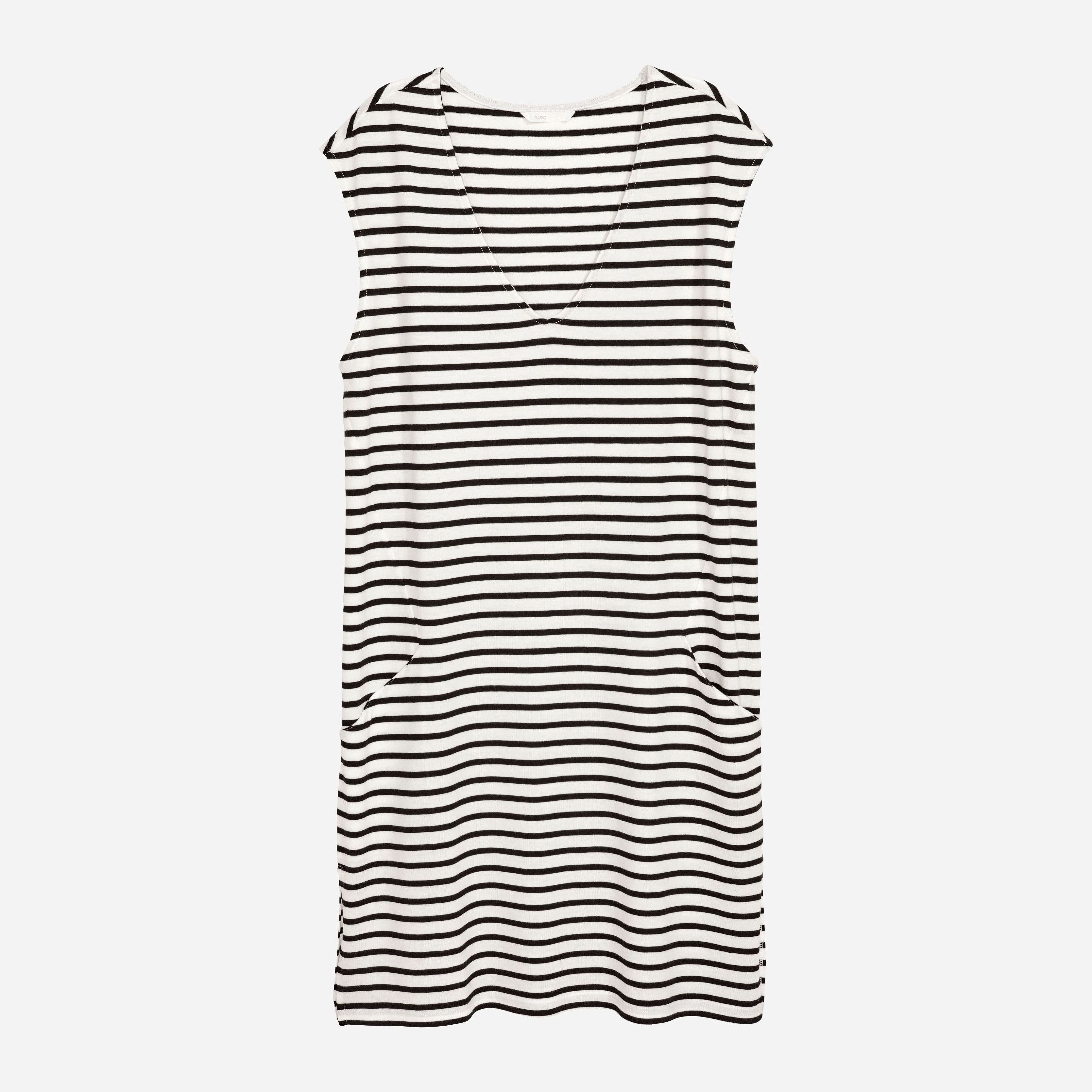 

Платье H&M 5253606-AAMY M Черное с белым