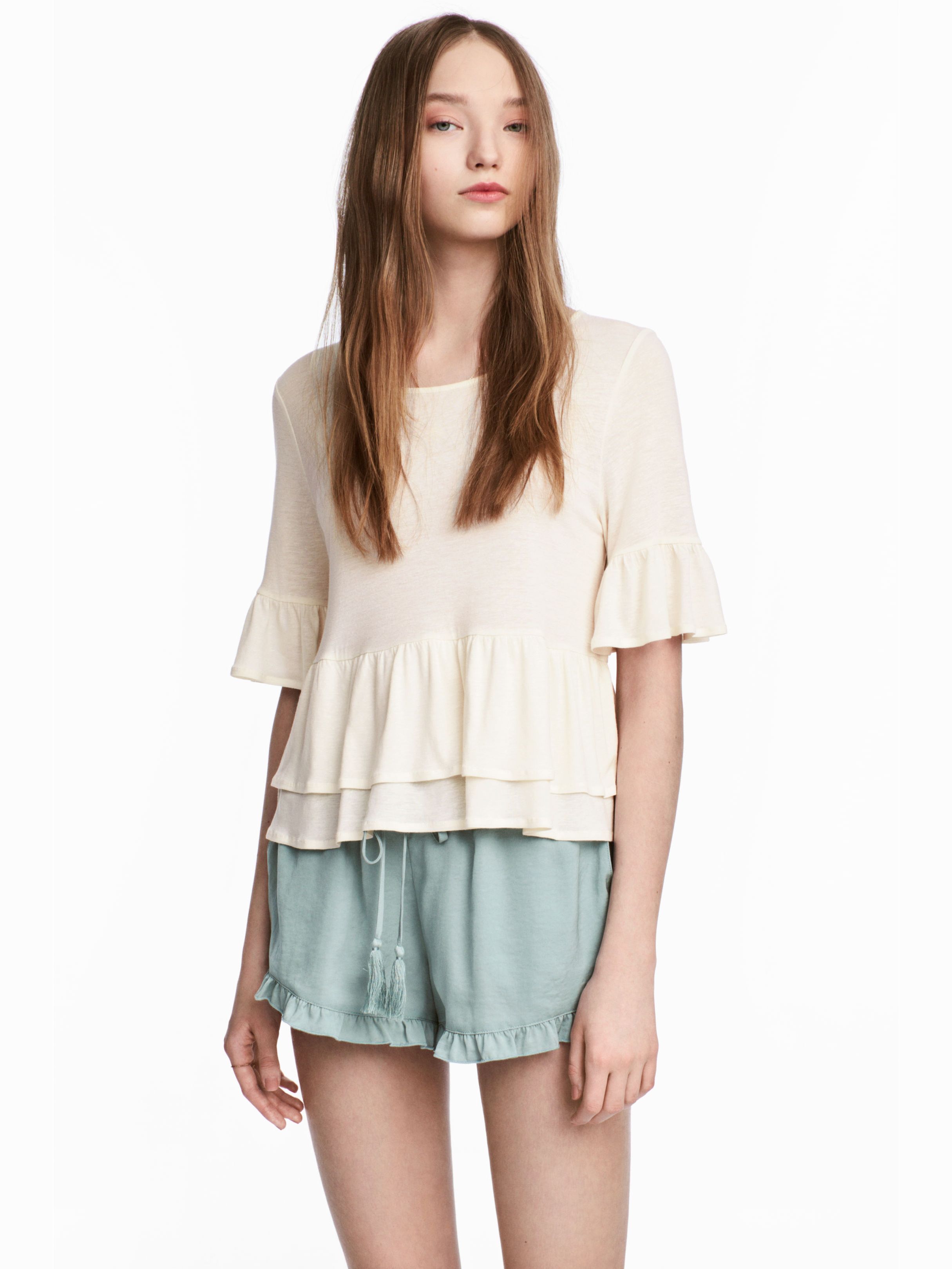

Топ H&M 4106246-ABAK M Молочный