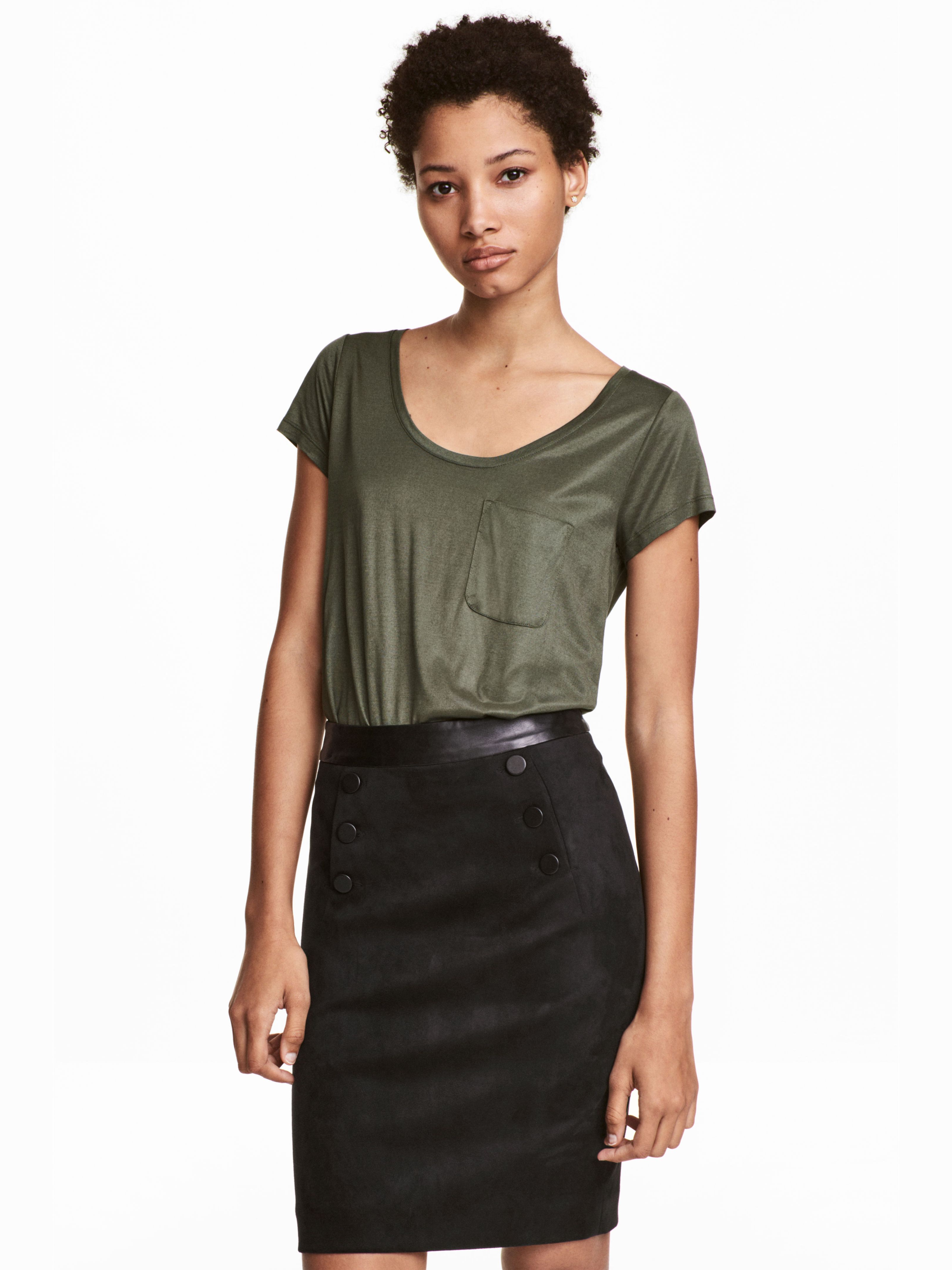 

Футболка H&M 3986135-ACYC S Хаки