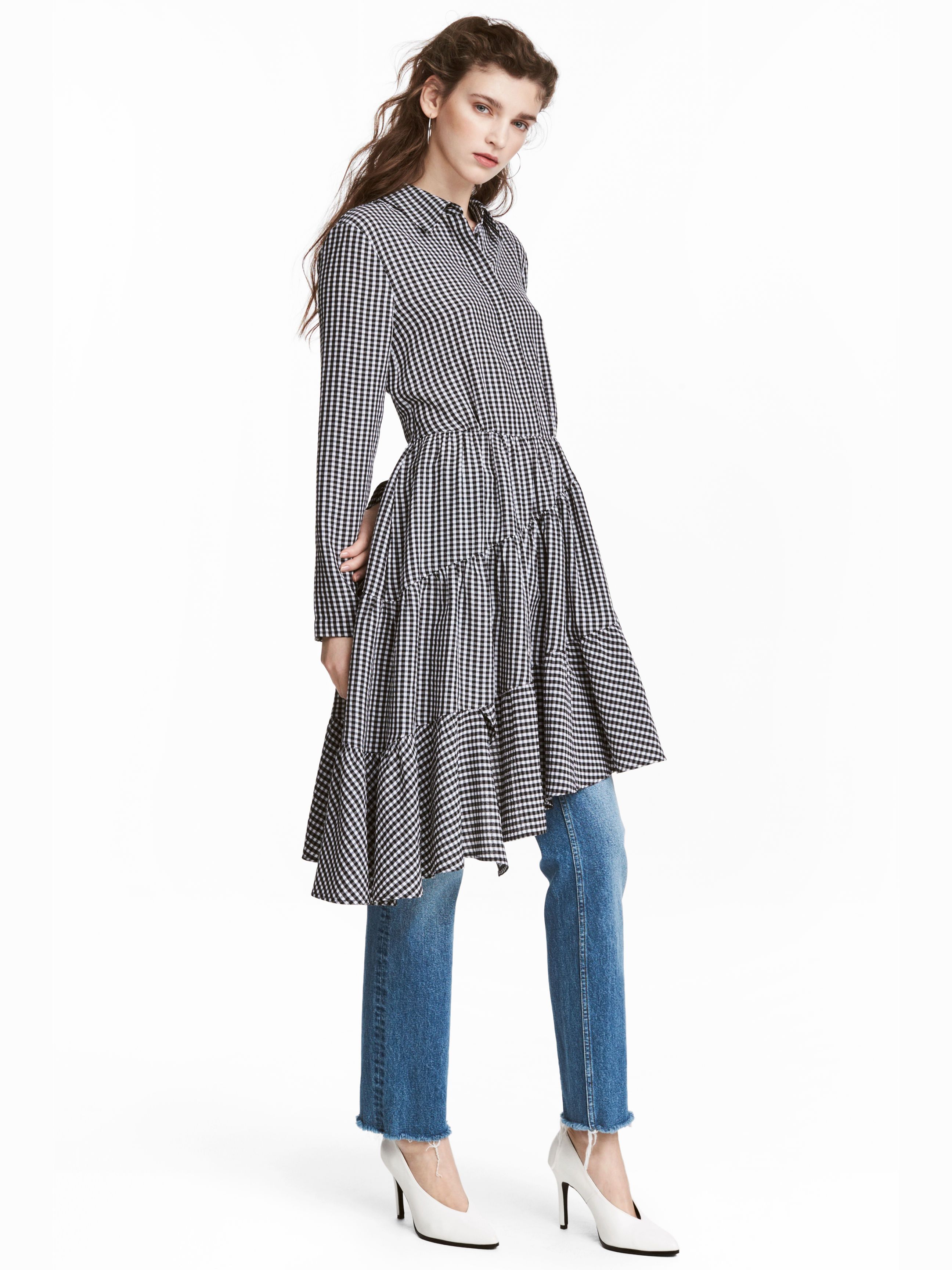

Платье H&M 5165135-ADHA 36 Черное с белым