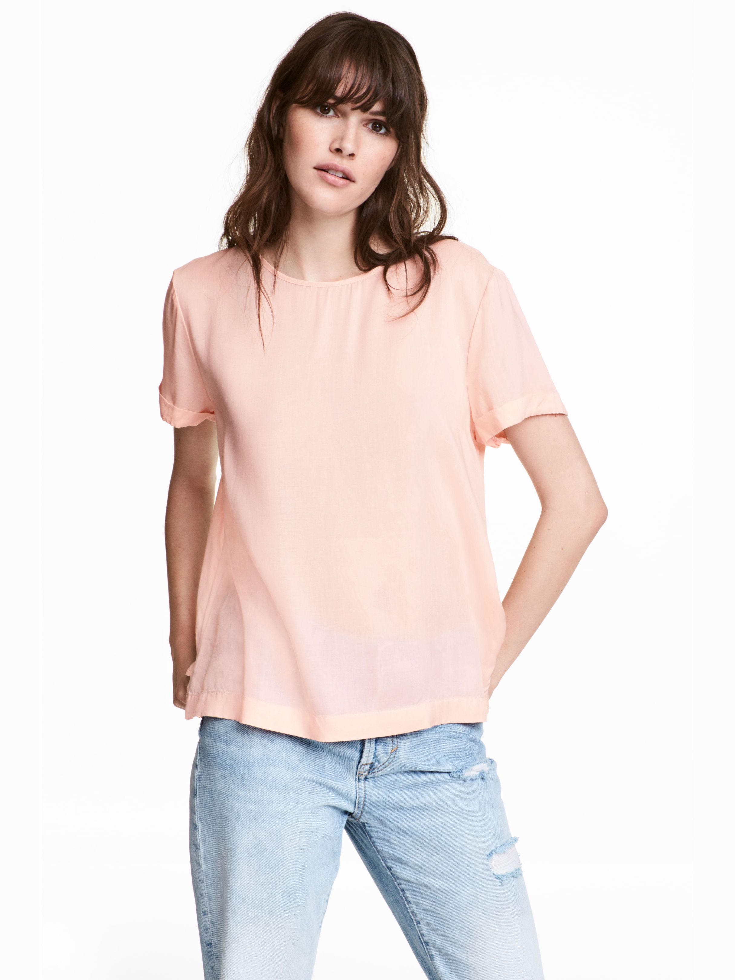

Блузка H&M 5145776-ACUH 40 Бледно-розовая