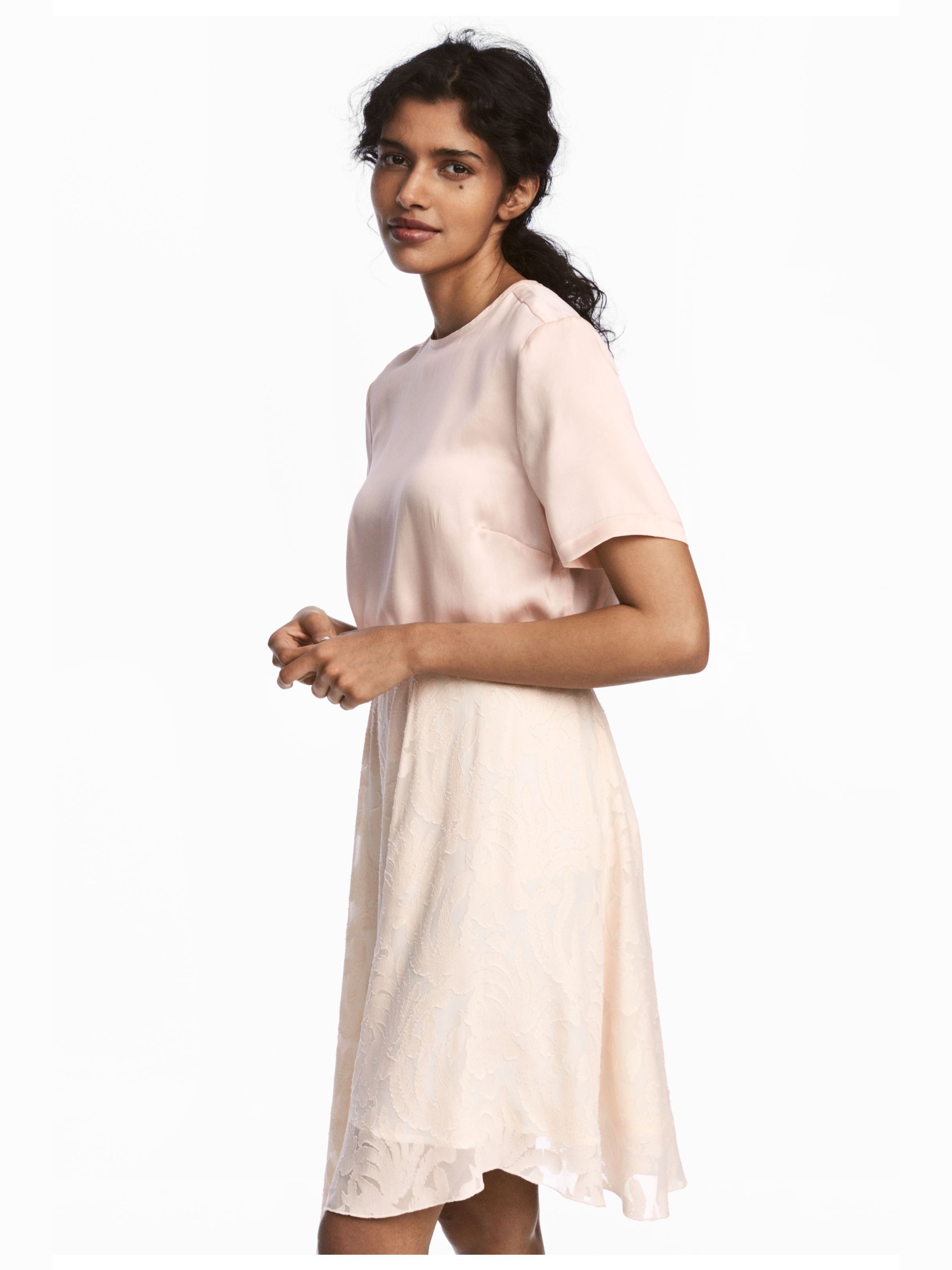 

Блузка H&M 5110456-ACUH 42 Бледно-розовая