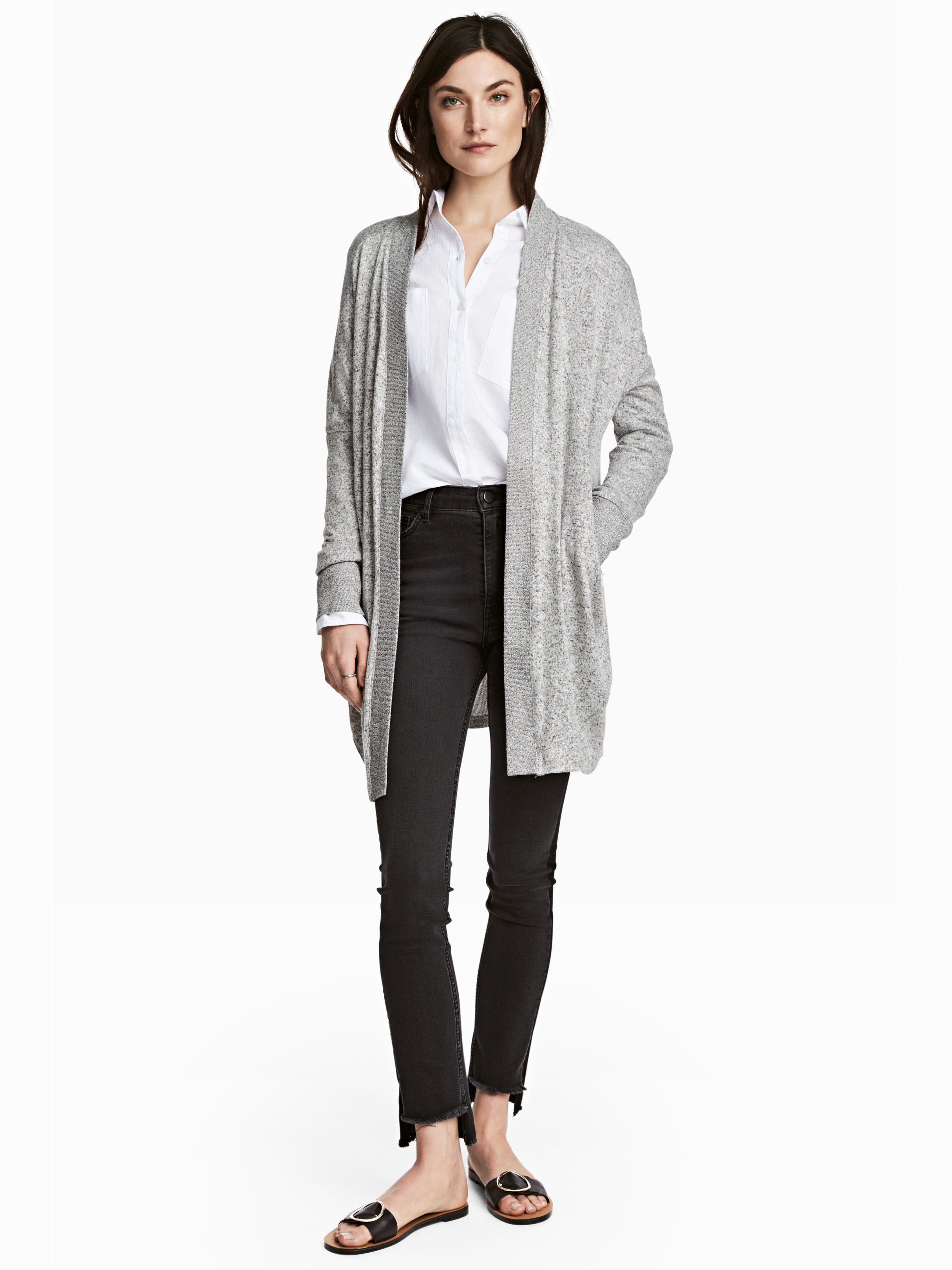 

Кардиган H&M 5027615-AAWL L Серый с черным