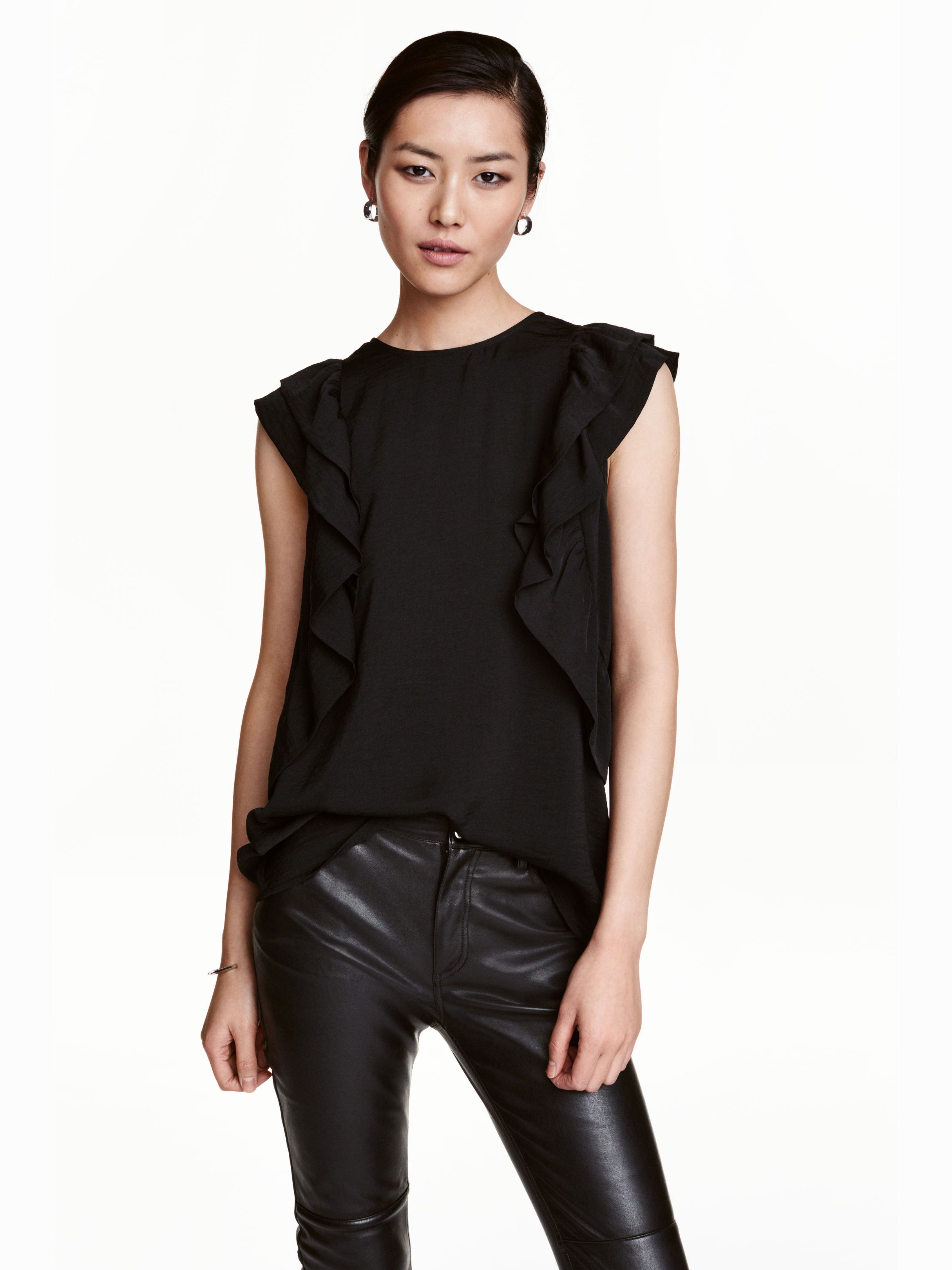 

Блузка H&M 4464094-AAAD 40 Черная