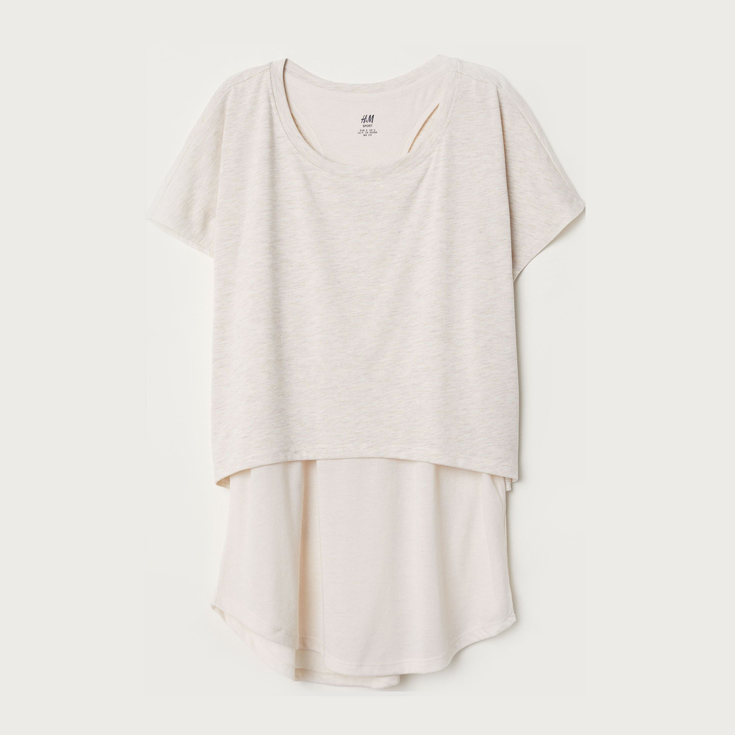 

Футболка H&M 5736528-ACTQ S Бежевая