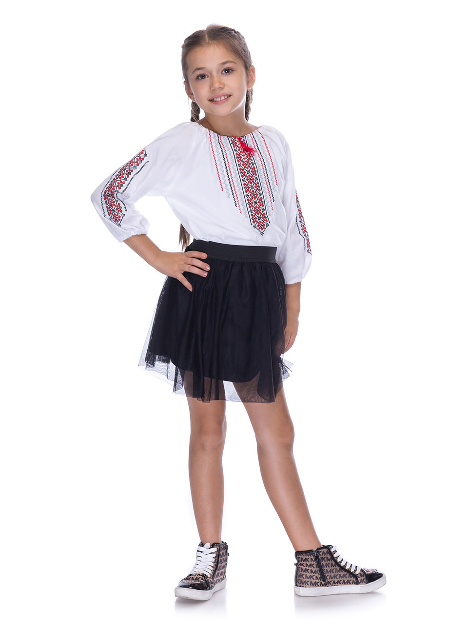 

Вышиванка Narodnyy Butik Гоночка 98 Белая 4036