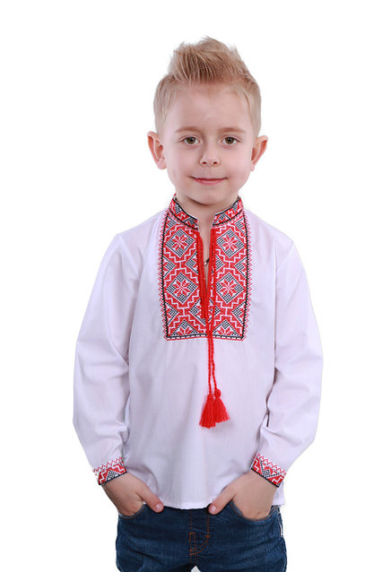 

Вышиванка Narodnyy Butik 2006 червона-чорна 128 Белая 2006.1