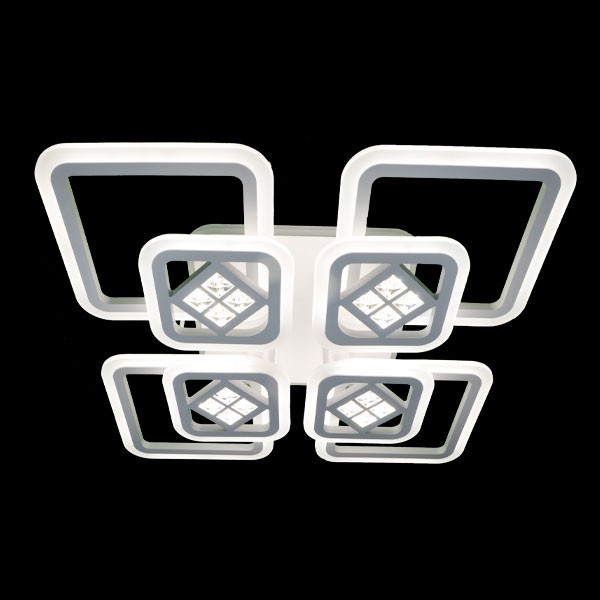 

Люстра LED Свет Біла + RGB підствітка 224w+10w 8859/4+4B