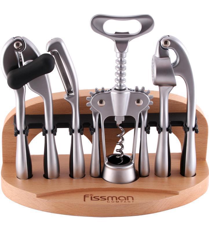 

Набор аксессуаров Fissman ORTO барсет 5 предметов на деревянной подставке (FN-GT-1504_psg)