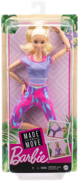 

Кукла Barbie серии Двигайся как я - Блондинка (GXF04) (0887961954951)