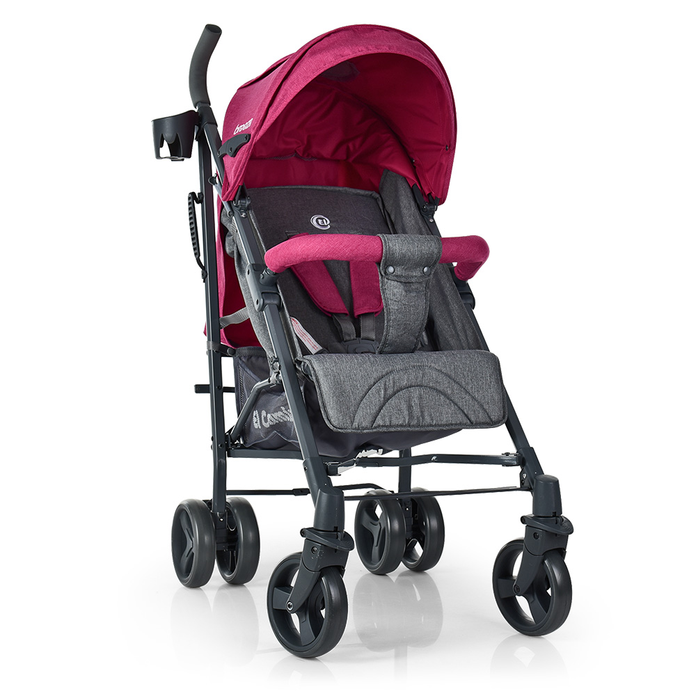 

Коляска детская El Camino ME 1029 BREEZE Pink Прогулочная Трость