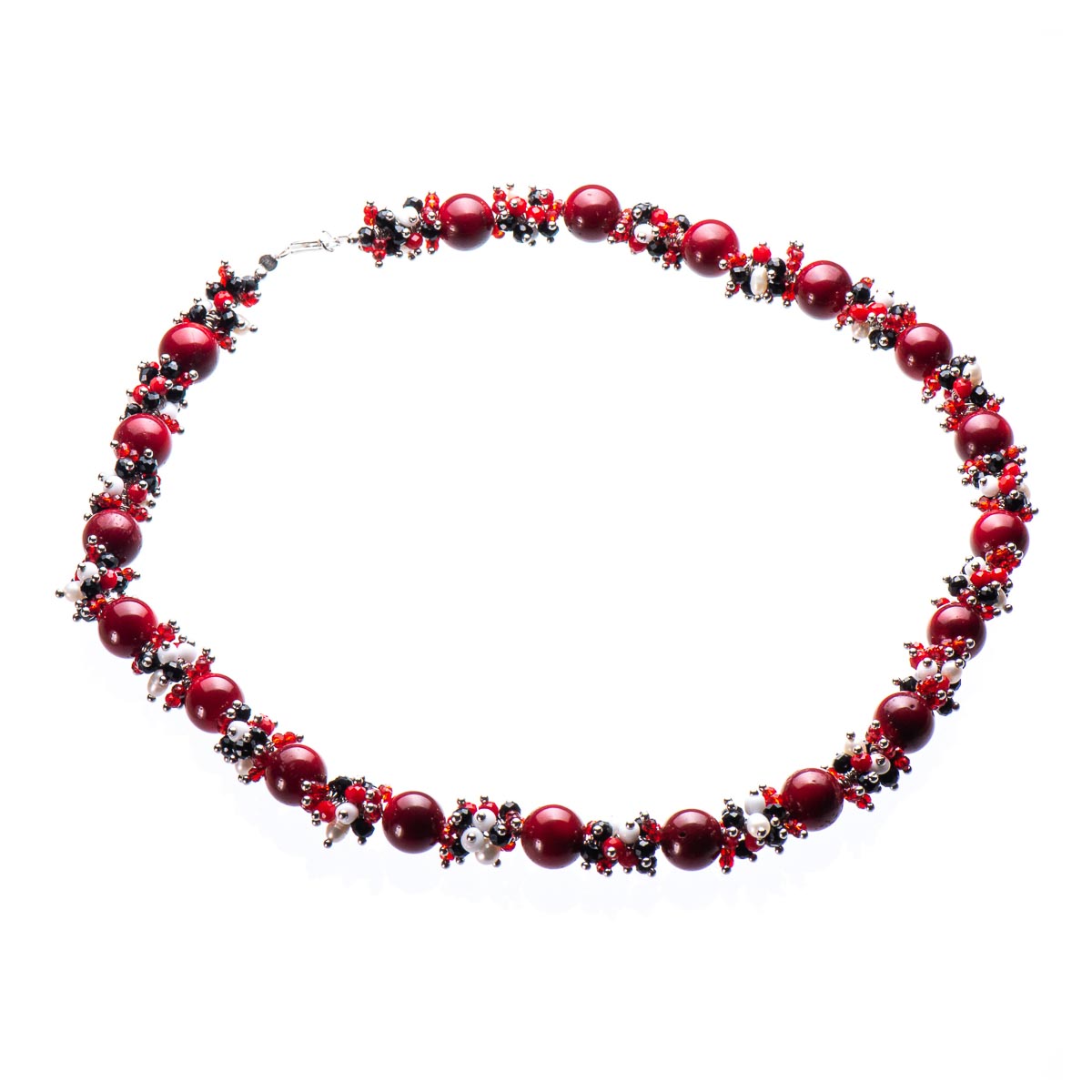 

Бусы с натуральным кораллом "Вышиванка" SAMOTSVETY (11.03.16.271.1)