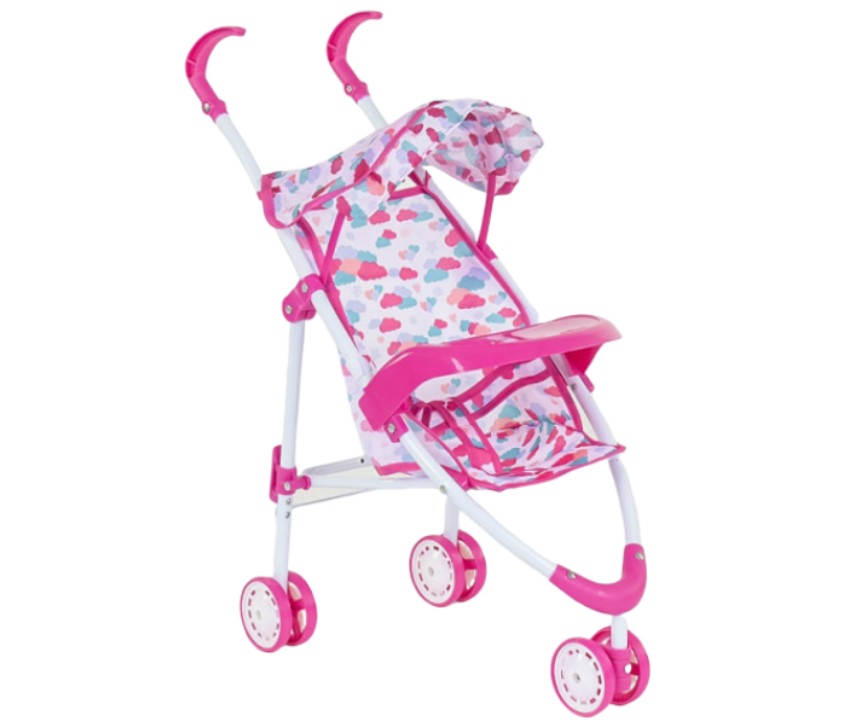 

Коляска-трость для кукол и пупсов DeCuevas для девочек столик для бутылочек 3 пары колёс (Т1006)