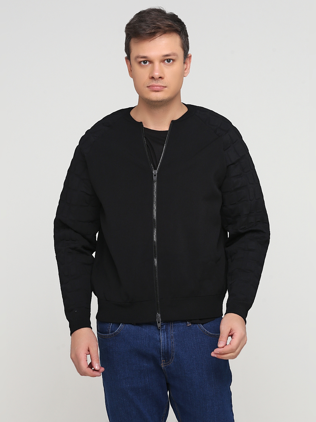 

Бомбер H&M 0237477_01 M Черный