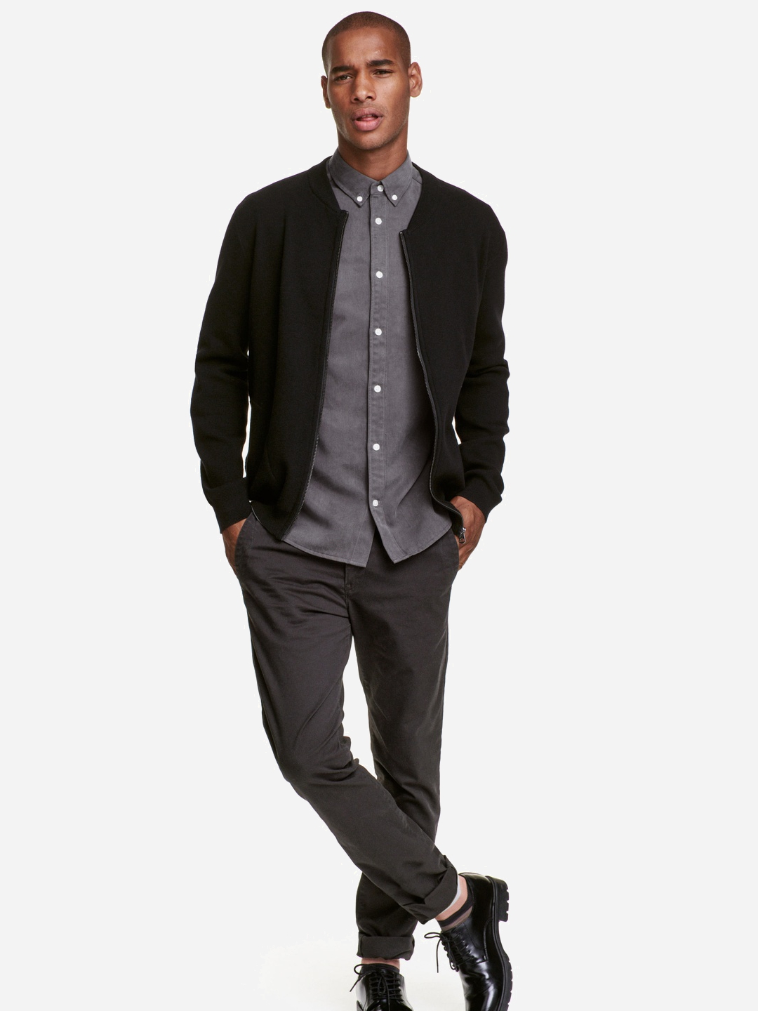 

Брюки H&M 0290691_т.сер 32 Темно-серые