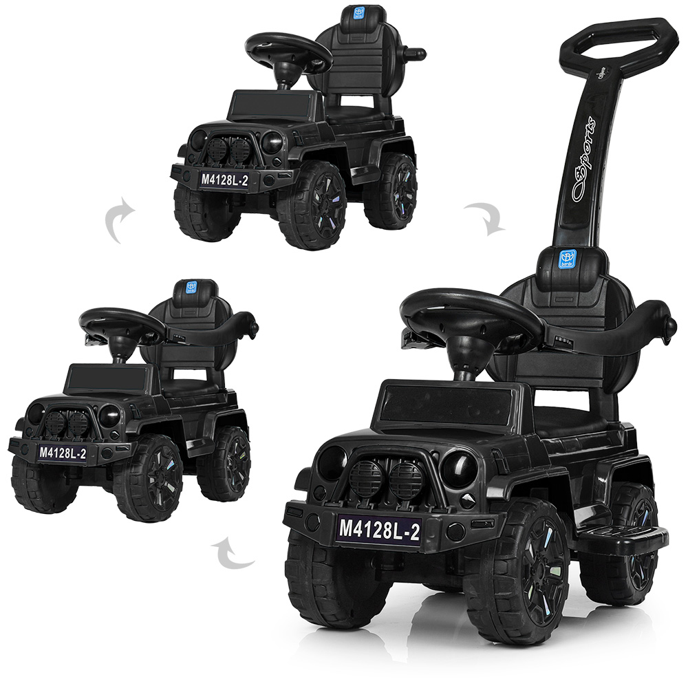 

Каталка-толокар Bambi M 4128L-2 2в1 чорний