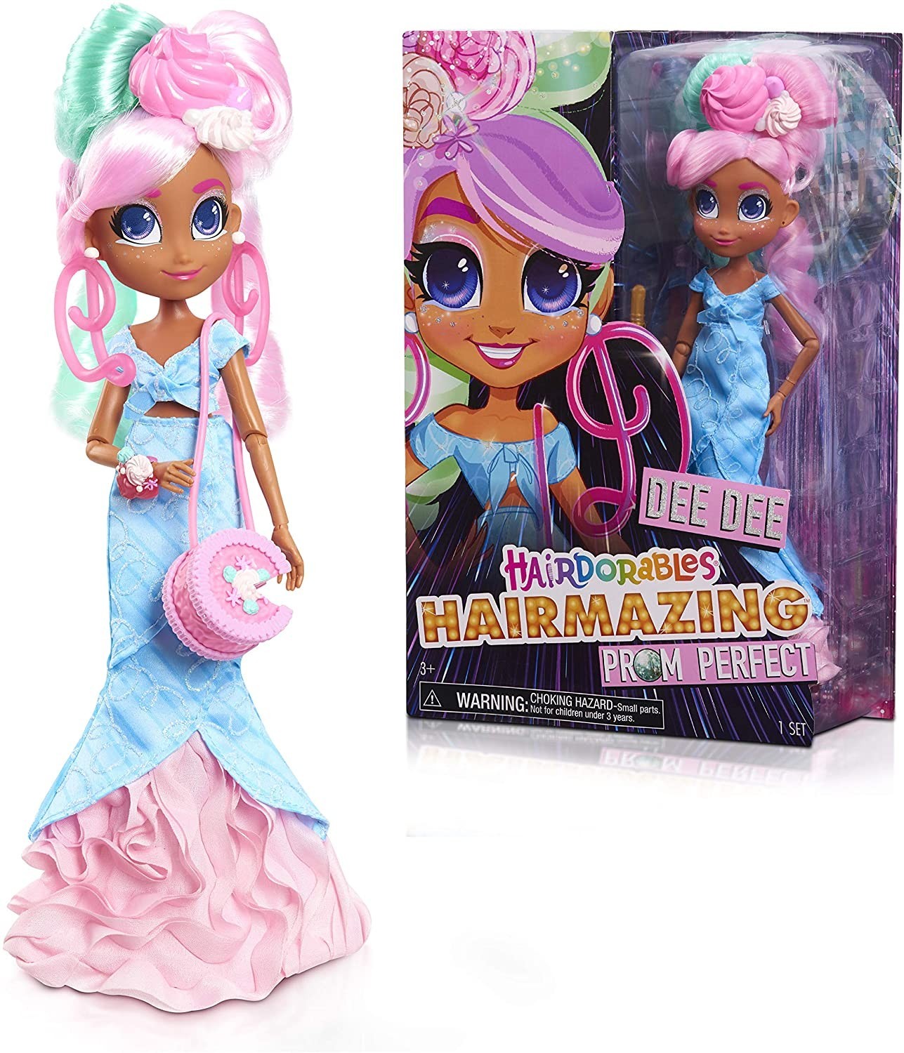 

Кукла Just Play Хэрдораблс Большая Ди Ди Потрясающий выпускной Hairdorables Hairmazing Dee Dee Prom Perfect Fashion Doll (23834)