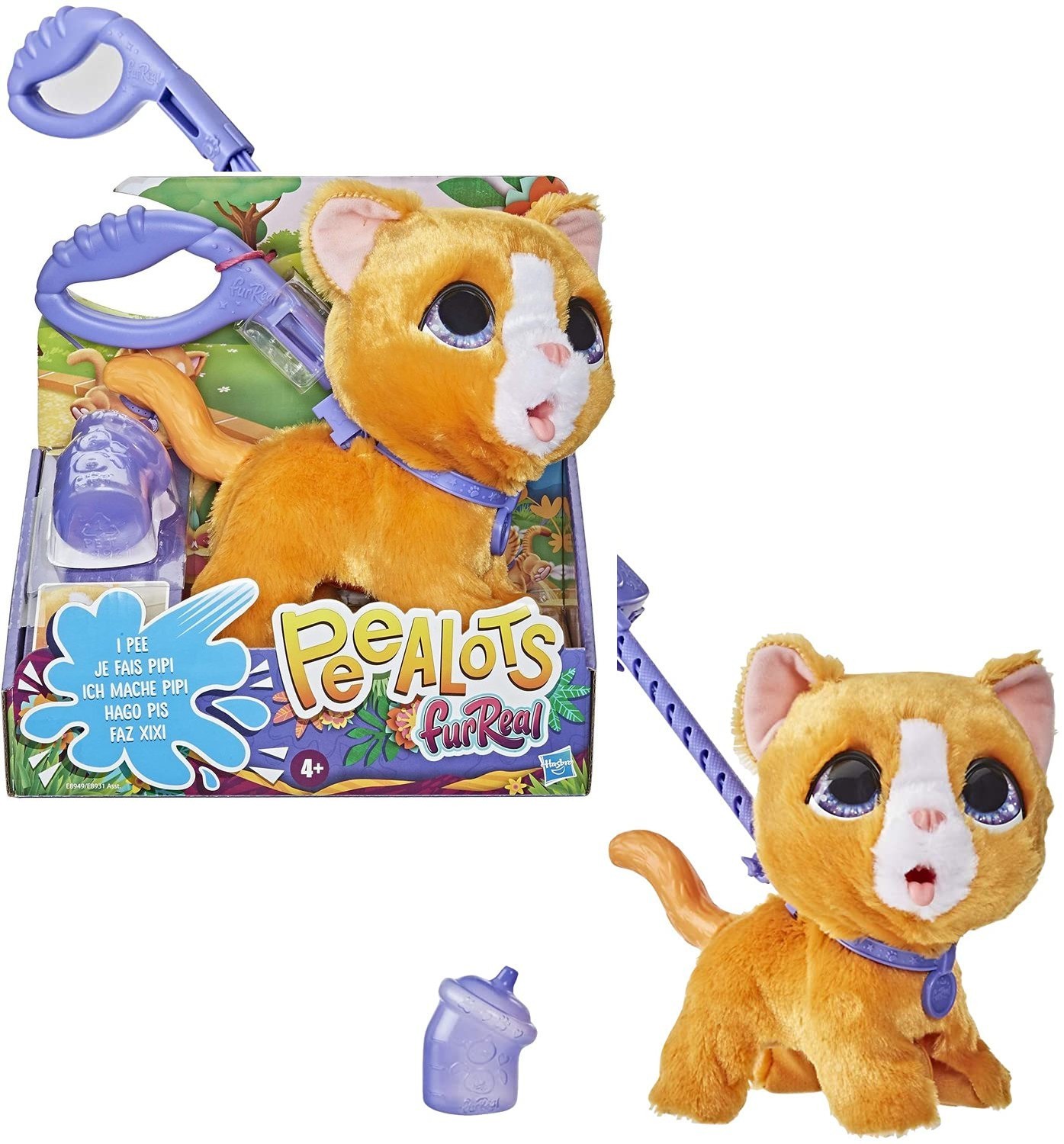 

Интерактивная игрушка Hasbro Котенок на поводке FurReal Friends Peealots Big Wags Kitty (E8949)