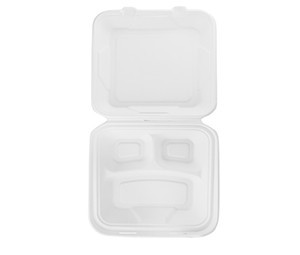 

Ланч бокс трисекційний 23см Vegware з багаси ЕКО 50шт
