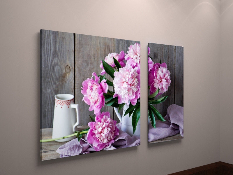 

Модульная фото картина Vitrina пионы 100x60 см (100118-2)