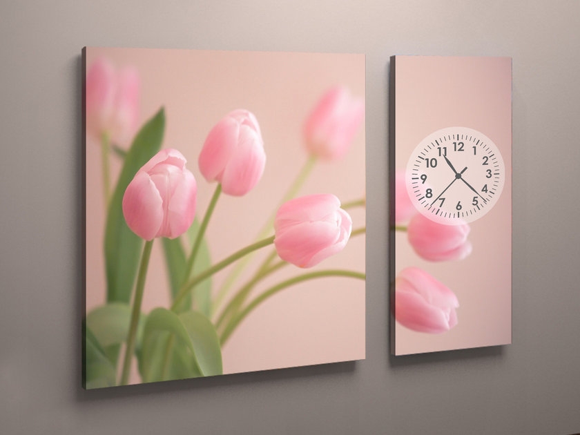 

Часы Vitrina Тюльпаны 100x60 см (100245-2Ч)