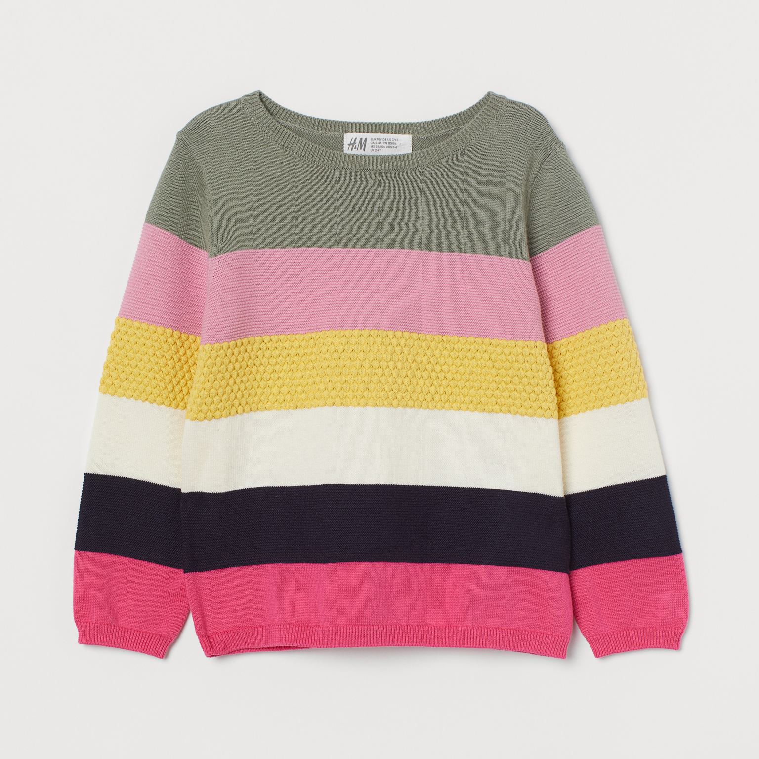 

Джемпер H&M 1605-8815412 110-116 см Разноцветная полоска