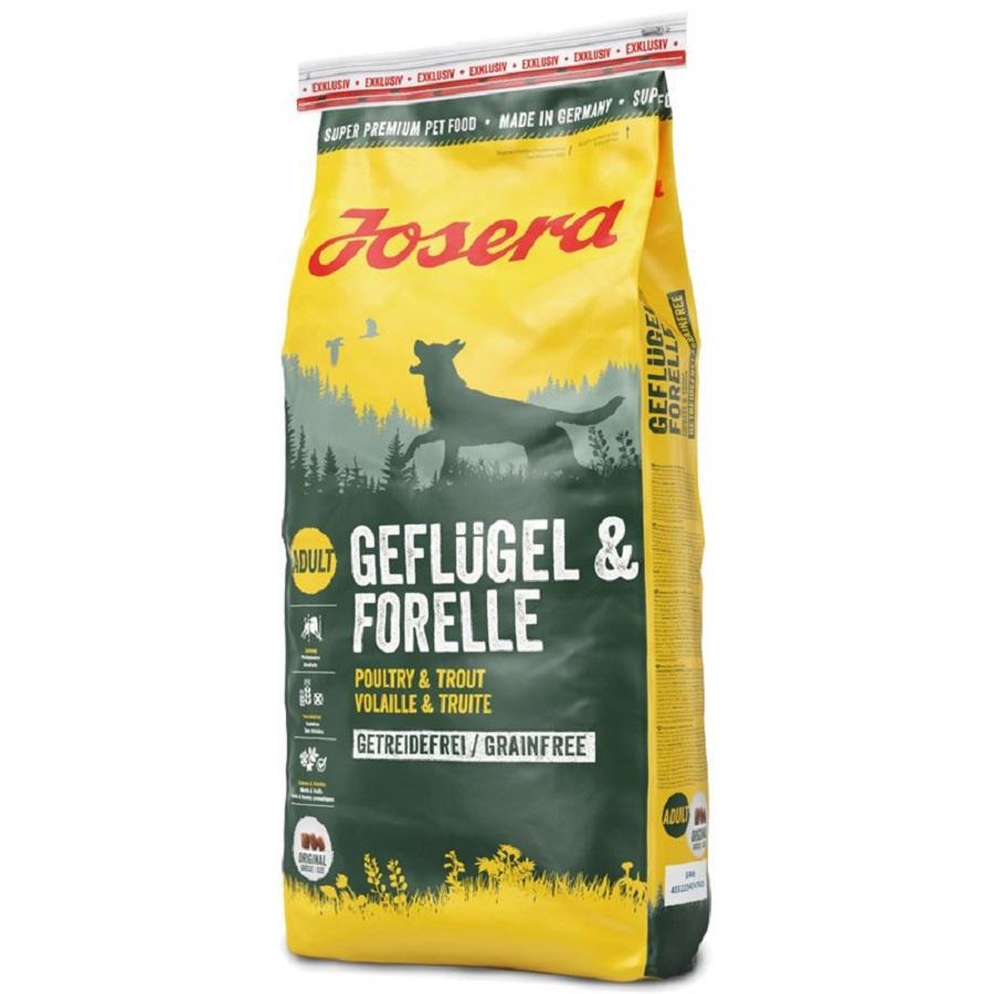 

Сухой корм для собак Josera Geflugel & Forelle 4.5 кг (4032254380593)