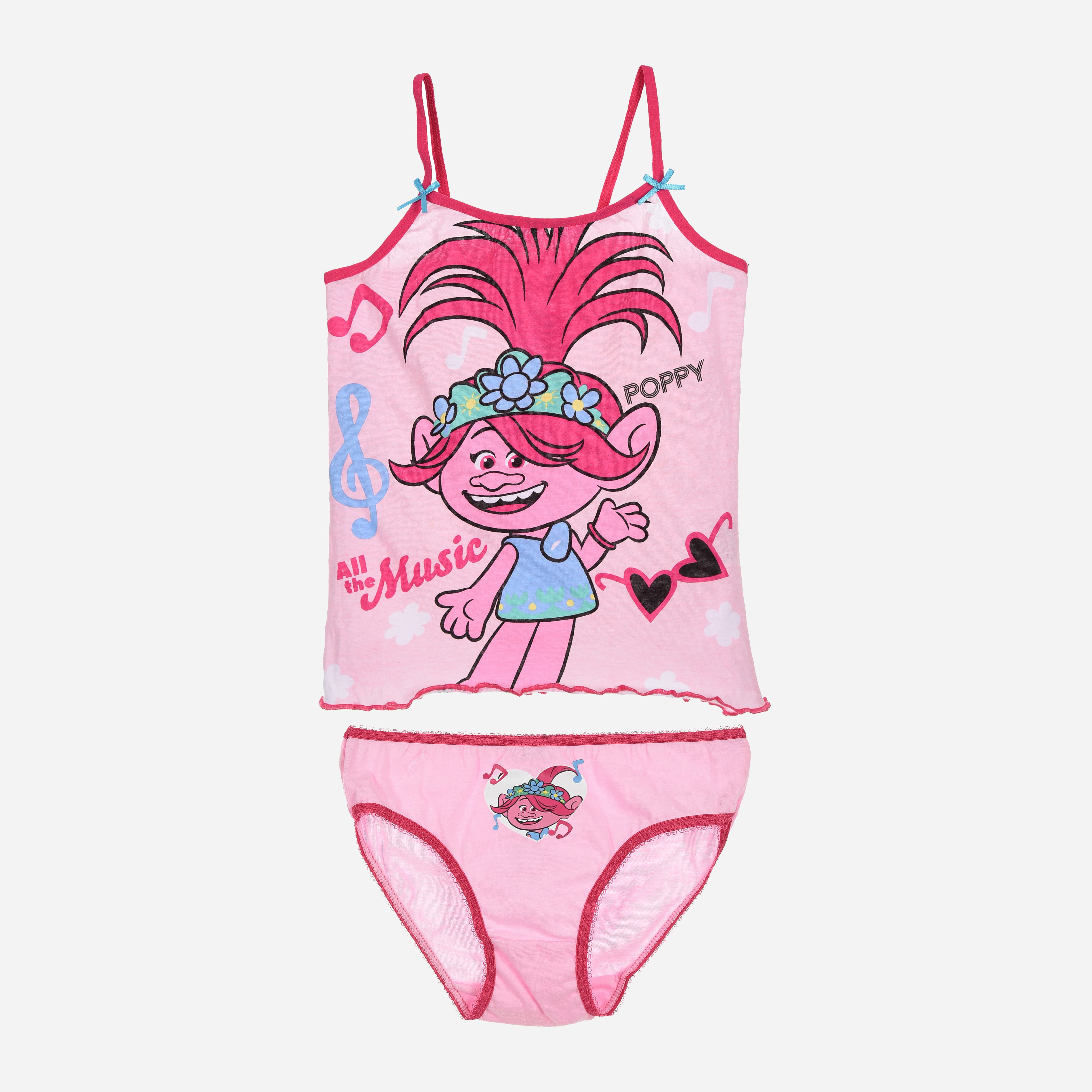 

Комплект белья (майка + трусы) Disney Trolls ET3054 104-110 см Розовый