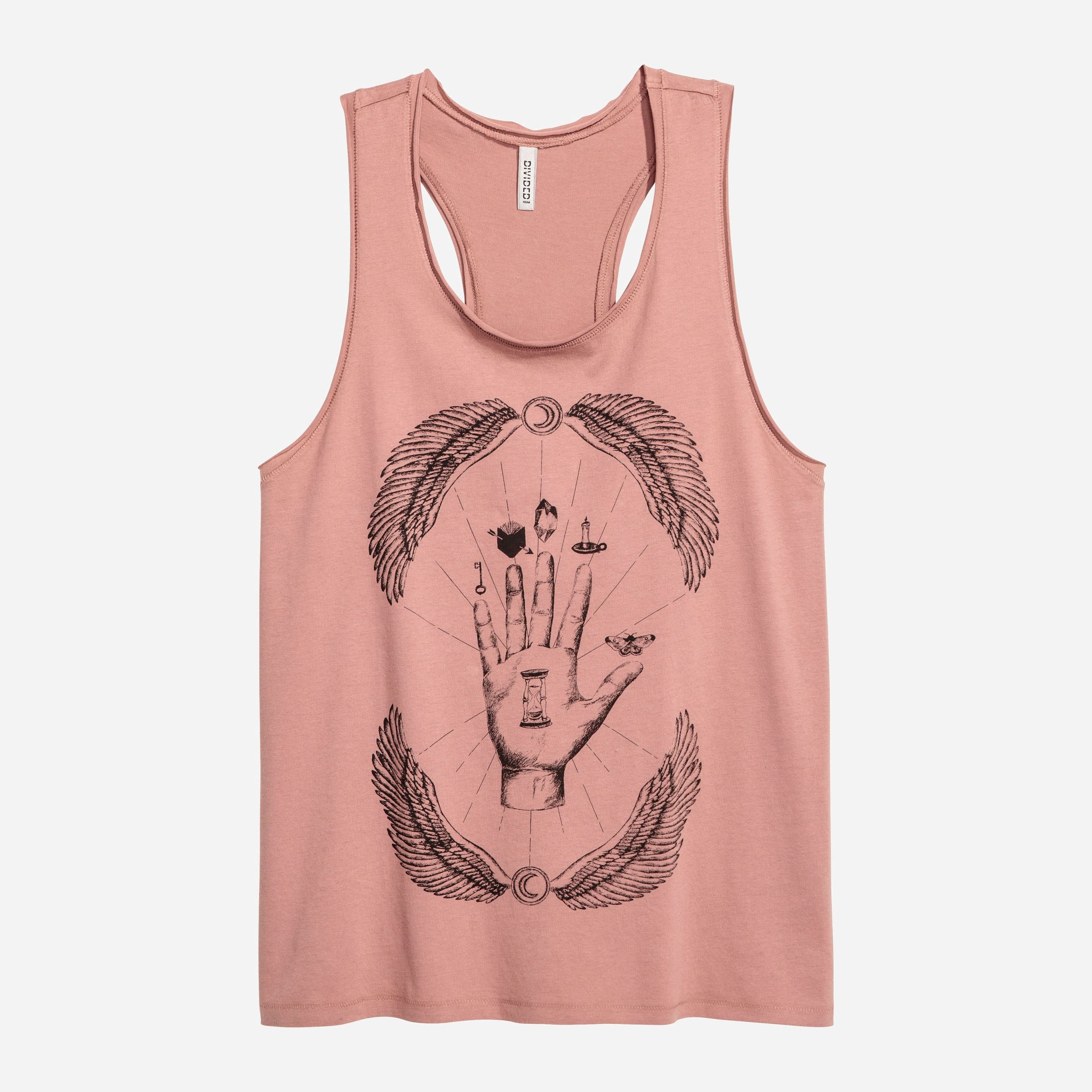 

Майка H&M 4723385-AAGI S Темно-розовая