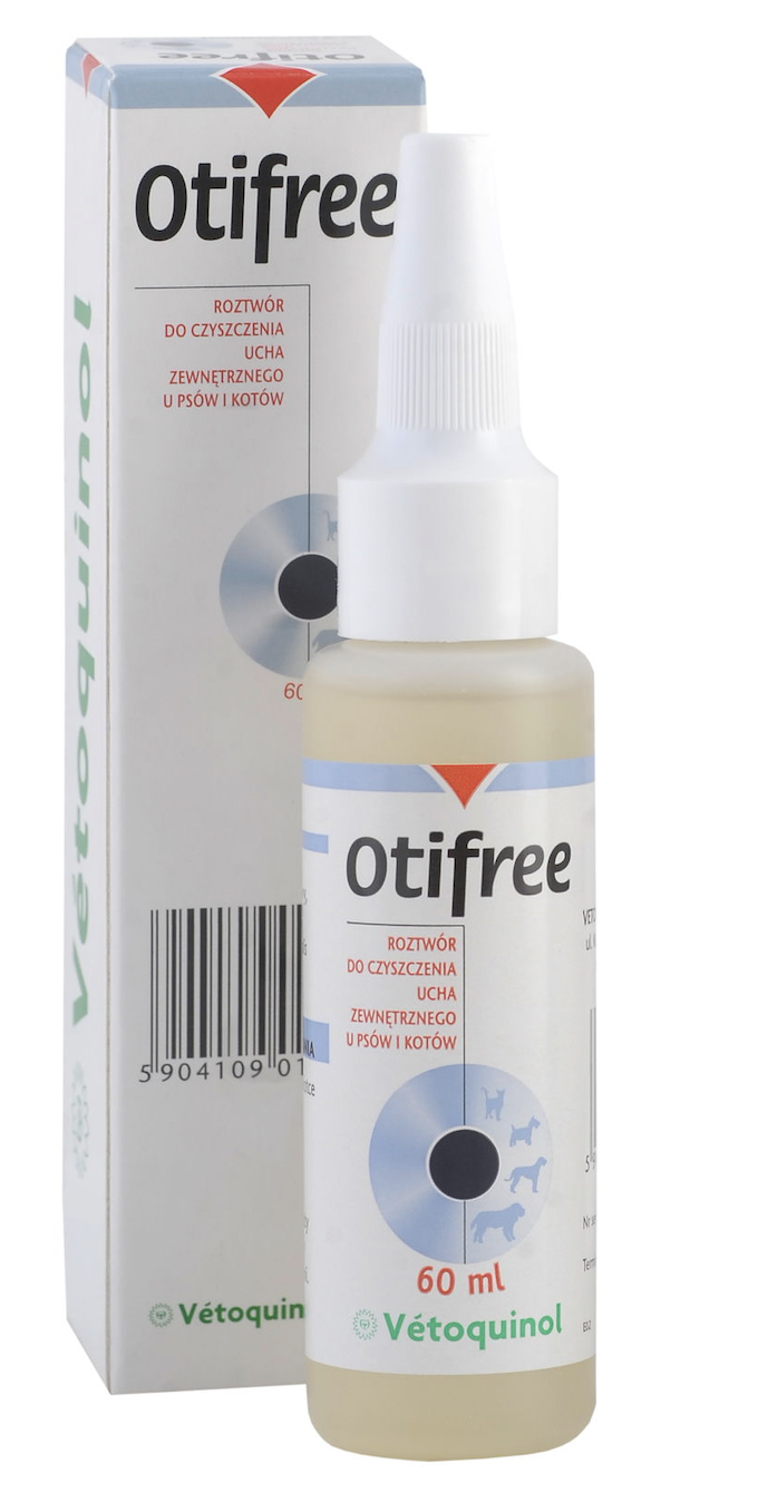 Лосьйон для вух Vetoquinol Отіфрі Отифри (Otifri) для собак та котів 60 ...