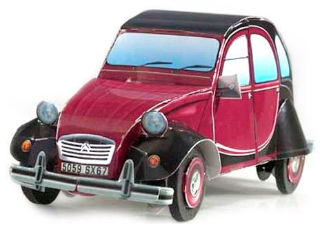 

Citroen 2CV серии Автомобили, Сборная игровая модель из картона, Умная бумага (12-6421)