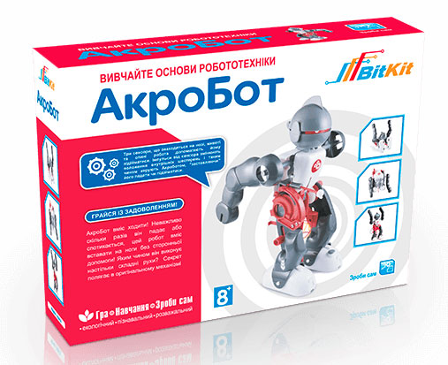 

Детский развивающий конструктор танцующий робот АкроБот, BitKit (12-66756)