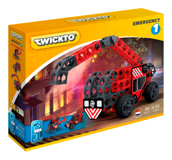 

Конструктор Emergency 1 (пожарная машина, вертолет, багги), Twickto (12-64706)