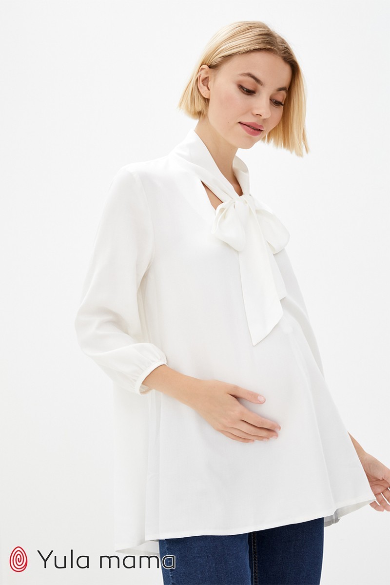 

Туника для беременных и кормящих Юла Мама Berenice  молочный (TN-30.012, Туника для беременных и кормящих Юла Мама Berenice S молочный (TN-30.012)