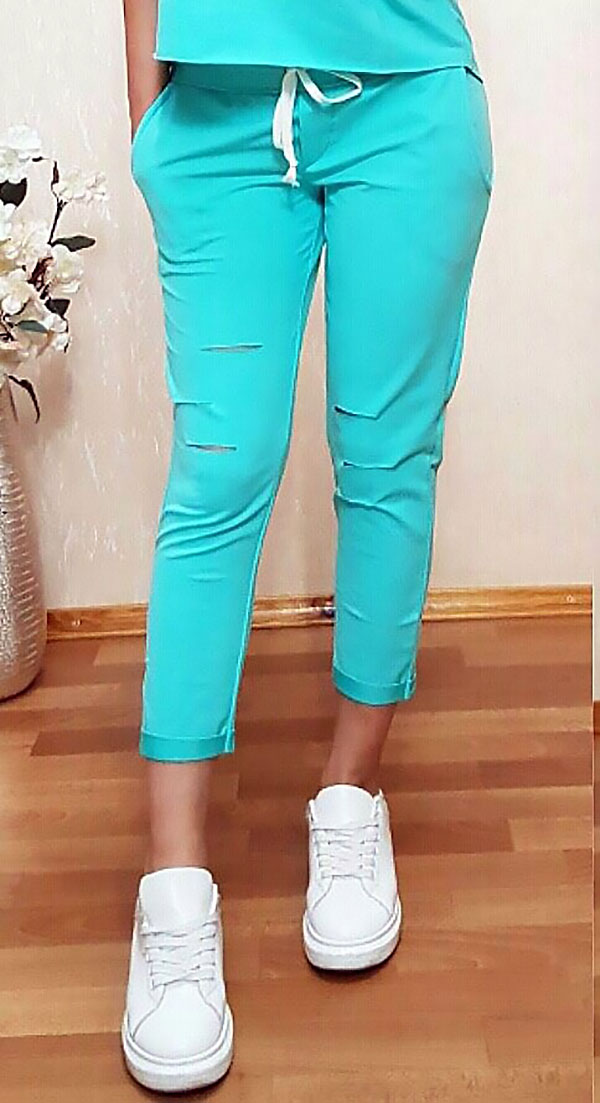 

Fashions • Спортивные брюки Рванки Fashions XL голубой (№8084тк)