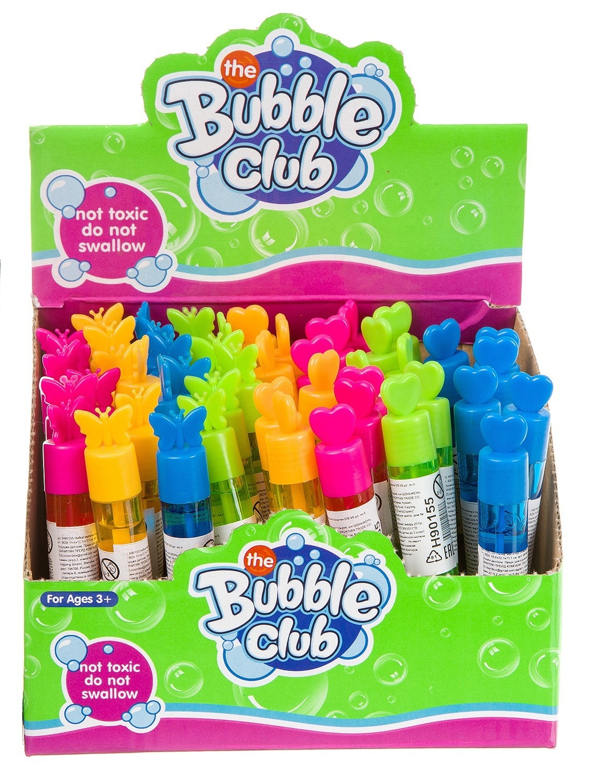 

Мыльные пузыри Bubbles tubes гелевые 48 шт (D60-6)