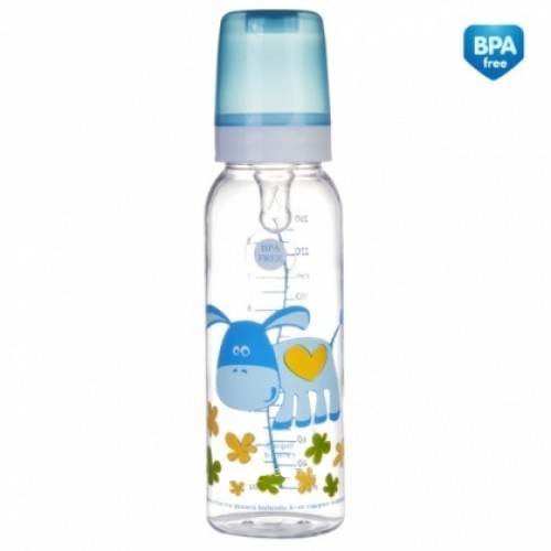 

Пляшка 250 мл з малюнком (BPA FREE), колекція "Веселі звірята Canpol babies, ослик (12-20006)