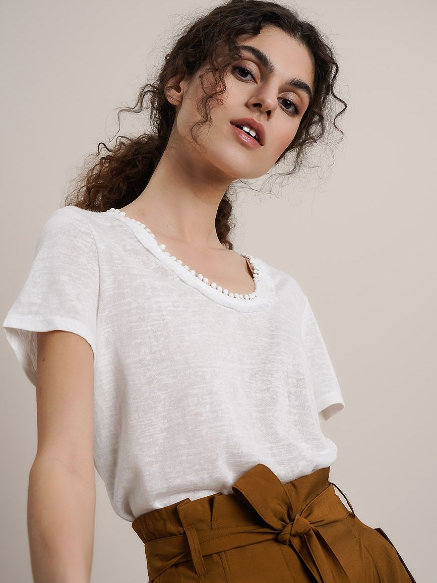 

Футболка O'STIN Casual FUY6VD0M9J XL Молочная