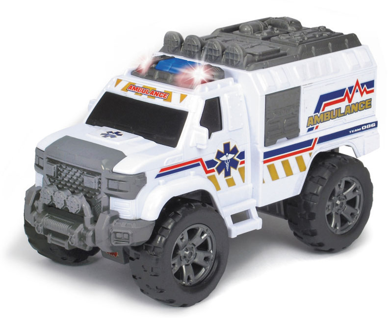 

Автомобиль Скорая помощь (звук, свет), 20 см, Dickie Toys (12-41602)