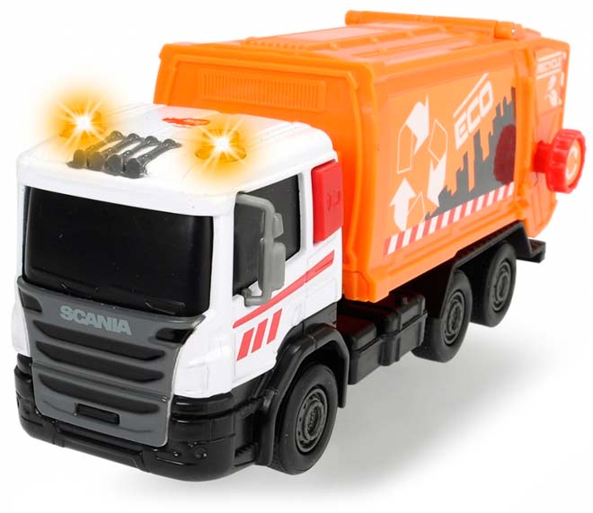 

Мусоровоз Скания со светом и звуком, Dickie Toys, мусоровоз (12-62129)