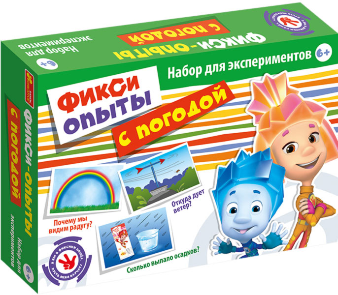 

Опыты с погодой, Фиксики, набор для экспериментов, Ranok Creative (12-41676)