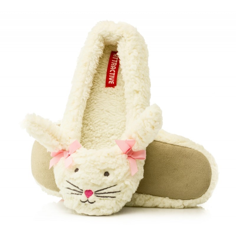 

Домашні тапочки (балеринки) Ballerina animals ATTRACTIVE 006 (молочна киця). Розмір 40/41.